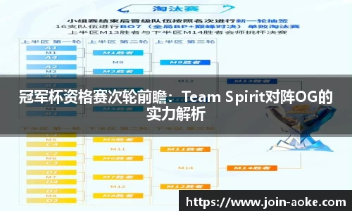 冠军杯资格赛次轮前瞻：Team Spirit对阵OG的实力解析